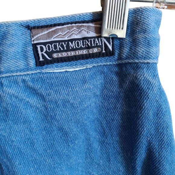 30/11 27x36 Vintage Rocky Mountain Jeans High-Waist Ranch Cowgirl Denim 1990s - Picture 4 of 8